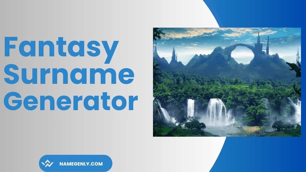 Fantasy Surname Generator